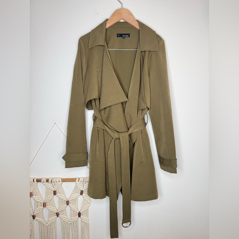 Tally Weijl Olive Green Women's Trench Coat